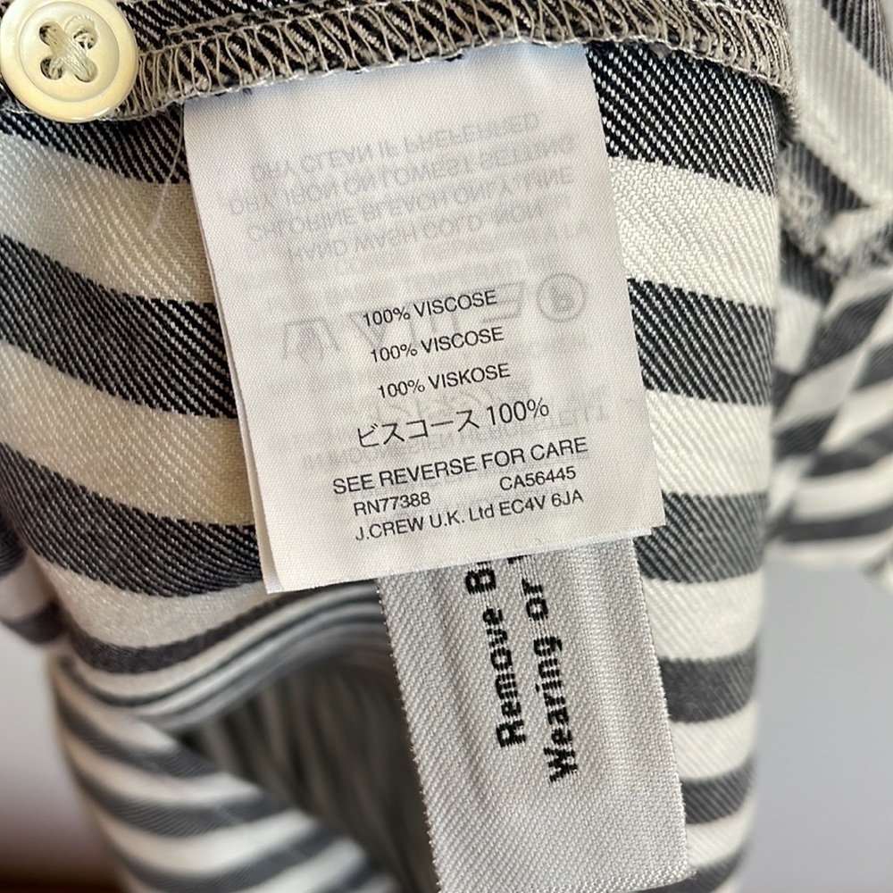 MADEWELL STRIPED COURIER RUFFLE-SLEEVE SHIRTDRESS - Picture 7 of 7